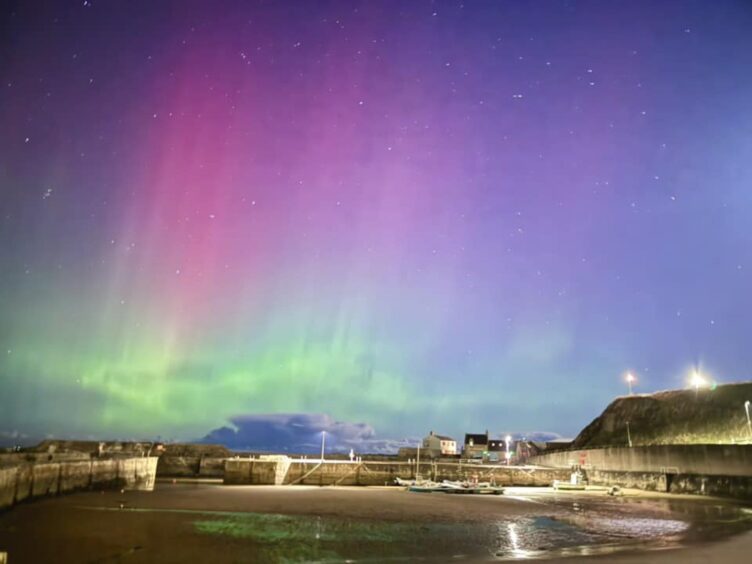 Northern lights on Dec 1 in Cullen