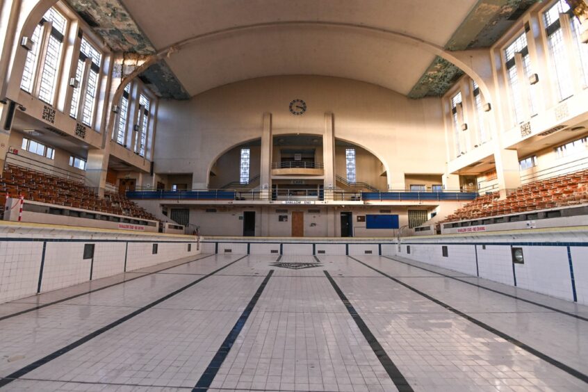 The inside of Bon Accord Baths pool, which Bon Accord Heritage has vowed to restore