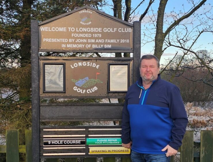 Longside Golf Club champion Brian Daniel. Image: Alan Brown.