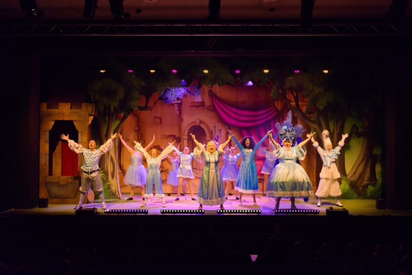 A scene from the Rapunzel panto at Aberdeen Arts Centre.