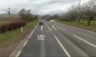 A96 near Huntly where a crash occurred.