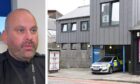 North-east divisional commander Chief Superintendent Graeme Mackie and potentially affected Torry police station on Aberdeen's Victoria Road. Images: DC Thomson/Paul Glendell
