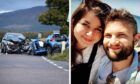 German tourists Gerrit Reickmann and Melina Rosa Päprer were involved in a fatal two-car crash on the A82. Images: DC Thomson/Instagram
