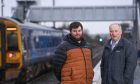Jordan Jack and Craig Leuchars from Campaign for North East Rail talked to us about their 2024 plans. Image: Darrell Benns/DC Thomson