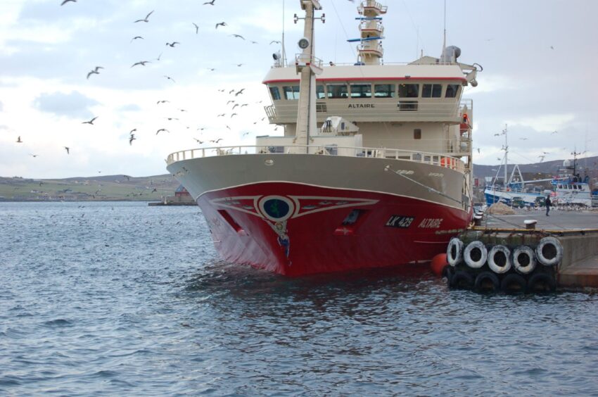 SPFA member vessels include the Altaire, pictured in Lerwick. 