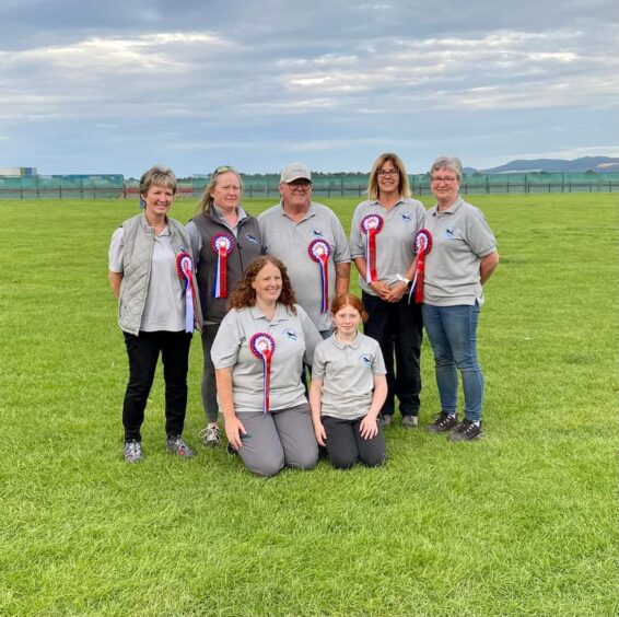 The Deesidedly Flyball team after the BFA championships. 