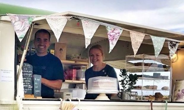 Gill and Weller de Oliveira, pictured in their coffee van Olive.