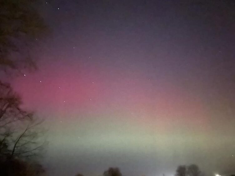 Northern lights in Inverness 