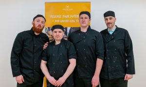 HMP Grampian prisoners who have taken part in the Greene King job scheme
