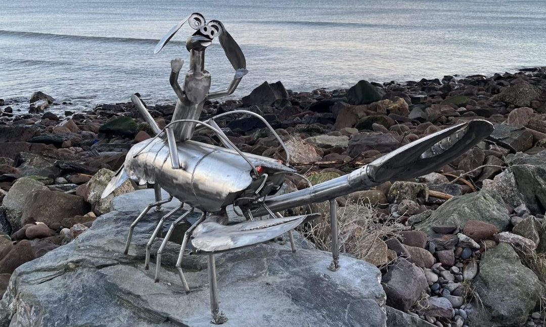 Stonehaven lobster sculpture