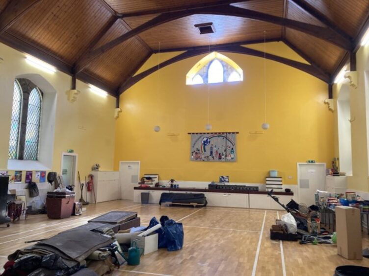 Large community use space within the Aberdeen church.