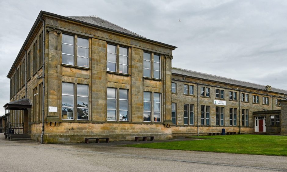 Exterior of Buckie High School.