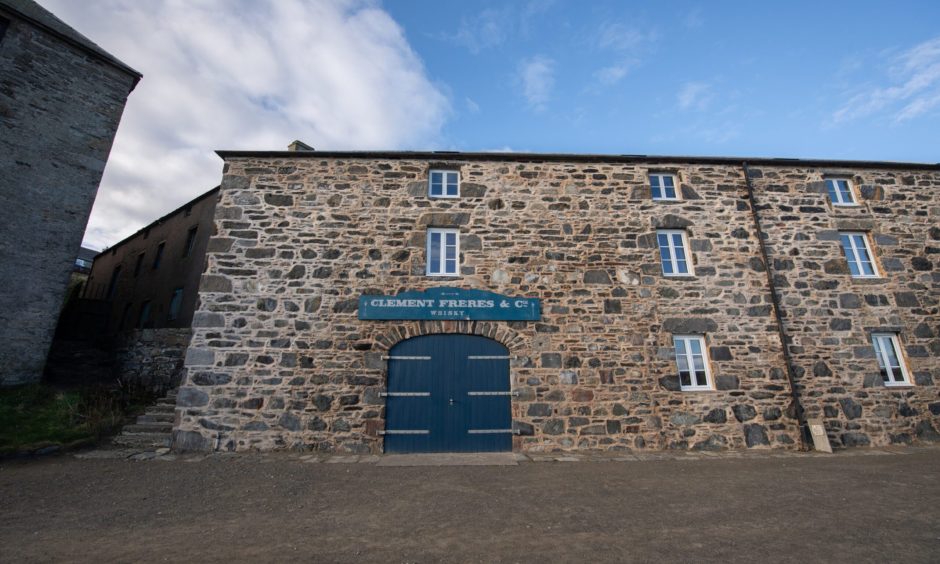 The Granary building at Portsoy harbour.