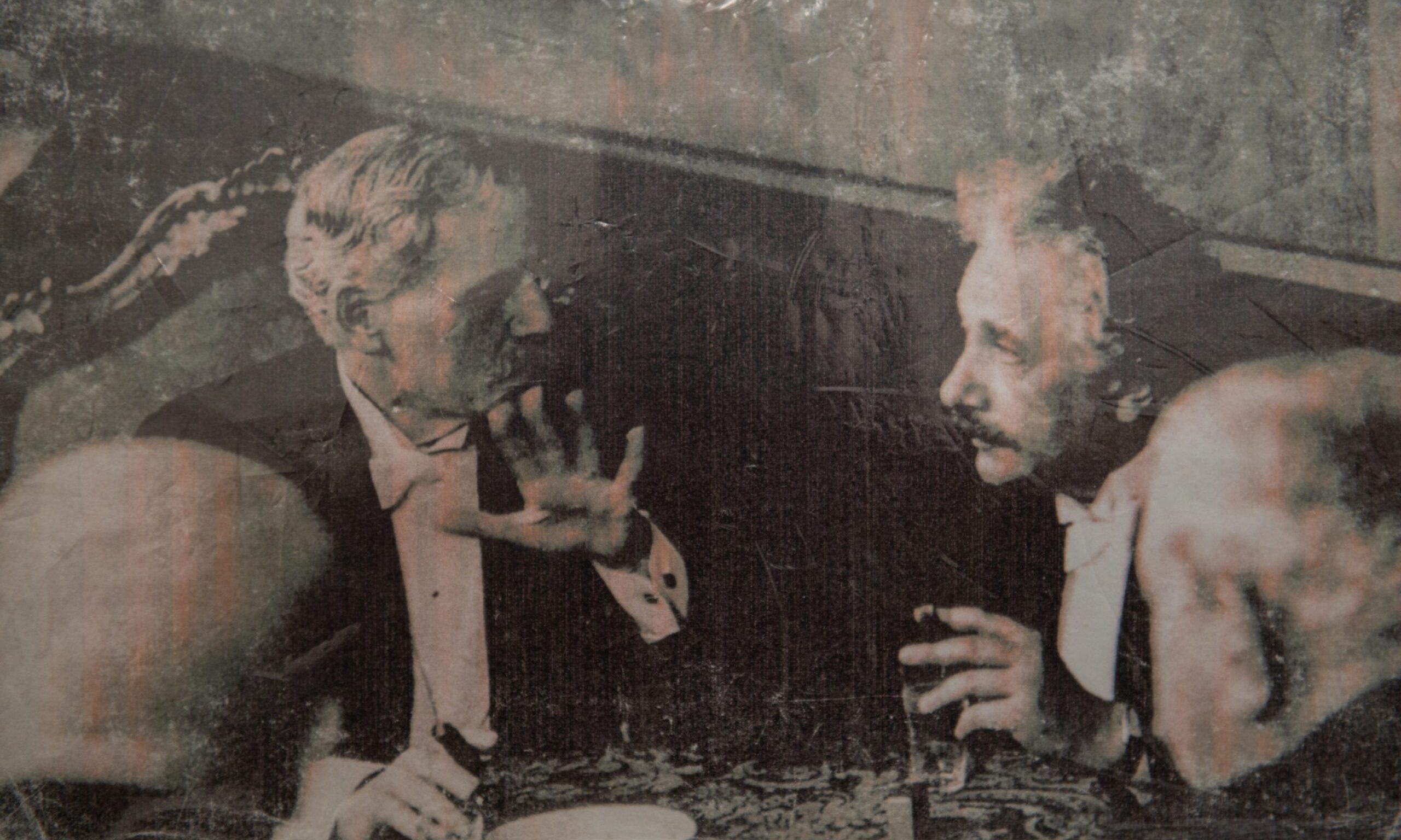 Ramsay MacDonald debating with Einstein. 