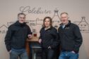 Mark Winchester, Gwenda Smits and Dale Winchester thrived with progress on the transformation project at Coleburn Distillery. Image: Jason Hedges/DC Thomson