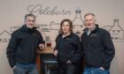 Mark Winchester, Gwenda Smits and Dale Winchester thrived with progress on the transformation project at Coleburn Distillery. Image: Jason Hedges/DC Thomson