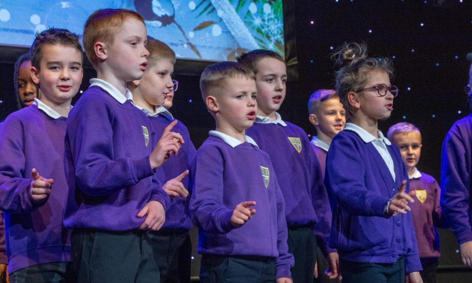 Heathryburn School Junior Choir.