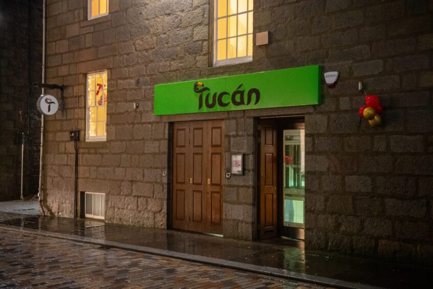 Exterior of Tucan on Belmont Street.