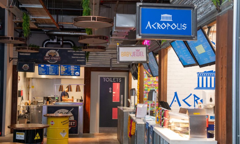 The food hall had space for four separate vendors. Image: Kenny Elrick/DC Thomson