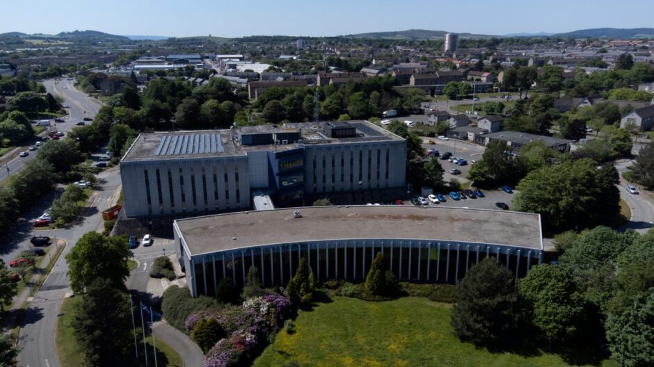 Aberdeenshire Council's HQ at Woodhill House. Image: Kenny Elrick/DC Thomson 