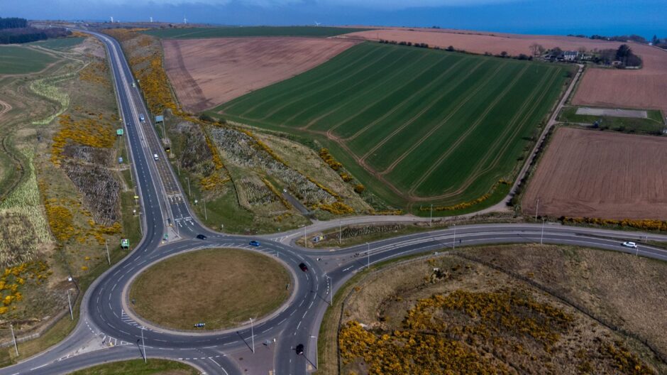 The site earmarked for development at the A90 AWPR Stonehaven interchange.