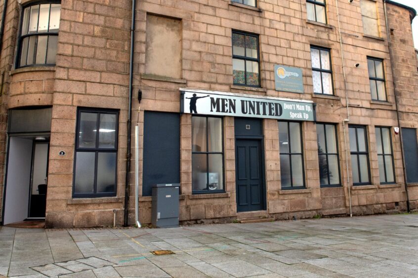 Men United building in Peterhead