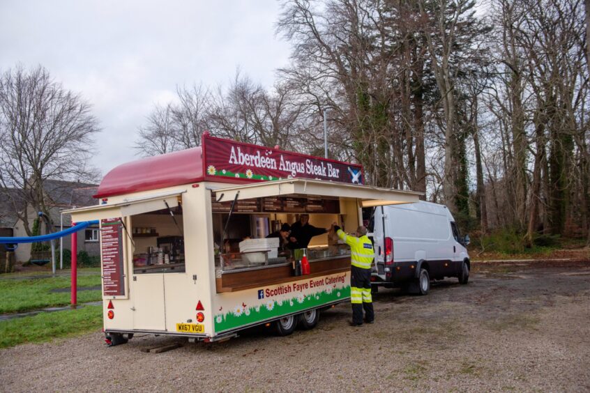 Food truck at Hatton of Fintray.