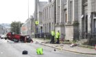 George 'Brian' Alden denies endangering the life of his former partner by crashing his Citroen on Crown Street, Aberdeen. Image: Kami Thomson/ DC Thomson.