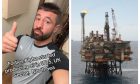 Kailem Donovan reviews offshore installations on TikTok.