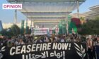 A protest calling for a Gaza ceasefire took place at the recent COP28 climate summit in Dubai
