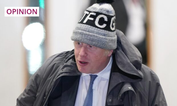 Former prime minister Boris Johnson leaves Dorland House in London after giving evidence to the UK Covid-19 inquiry. Image: Victoria Jones/PA Wire
