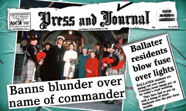 On This Day 1992: Princess Royal wedding blunder in Ballater