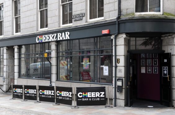 Pictured is a locator of Cheerz Bar and Club, Exchange Street, Aberdeen. Image: Darrell Benns/DC Thomson.