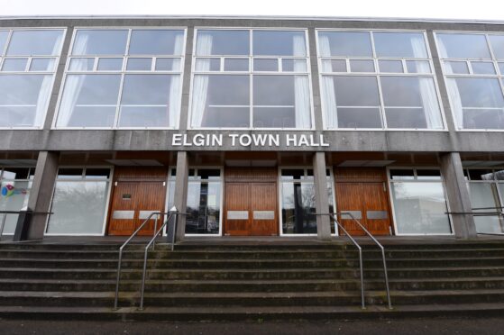 Work to revamp Elgin Town Hall as part of the £31m Moray Growth Deal cultural quarter is expected to begin next year. Image: Kenny Elrick/DC Thomson