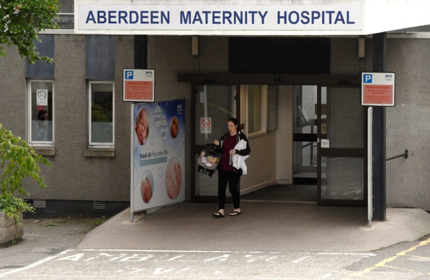 Outside of Aberdeen Maternity Hospital.