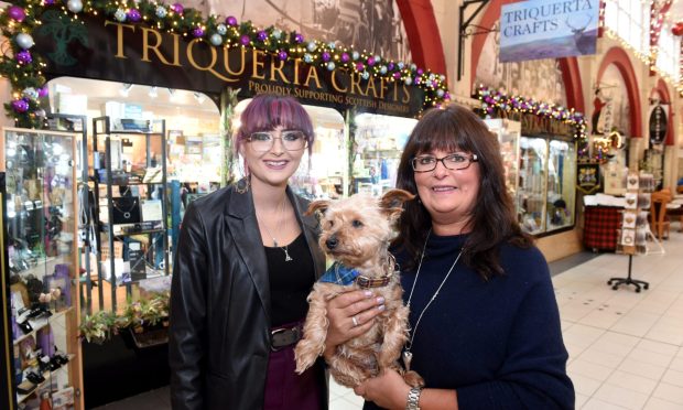 Sarah and Marnie Mackenzie opened the doors of the Triquerta Crafts in the Victorian Market three years ago. Image: Sandy McCook/DC Thomson