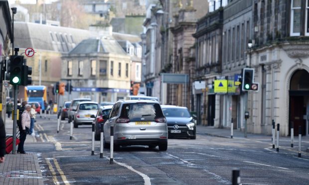 Inverness councillors were divided over a decision to spend £72k on Christmas decorations instead of poverty relief. Image: Sandy McCook/DC Thomson