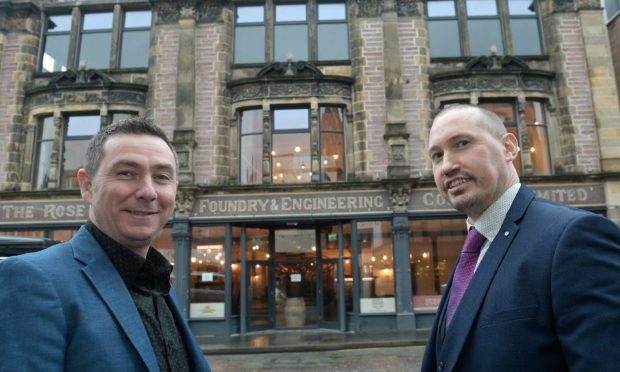 Donald Mackay and Stuart Forrester hope the landmark premises will become a popular live music venue
Image Sandy McCook/DC Thomson