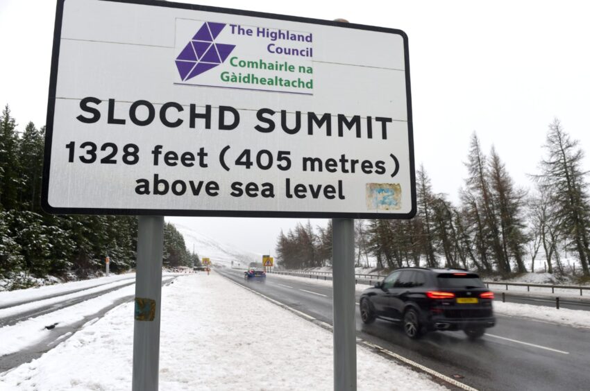 Slochd Summit sign 