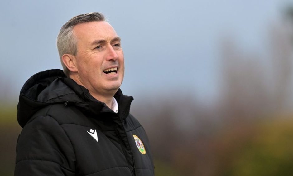 Forres Mechanics manager Steven MacDonald. Image: Sandy McCook/DC Thomson.