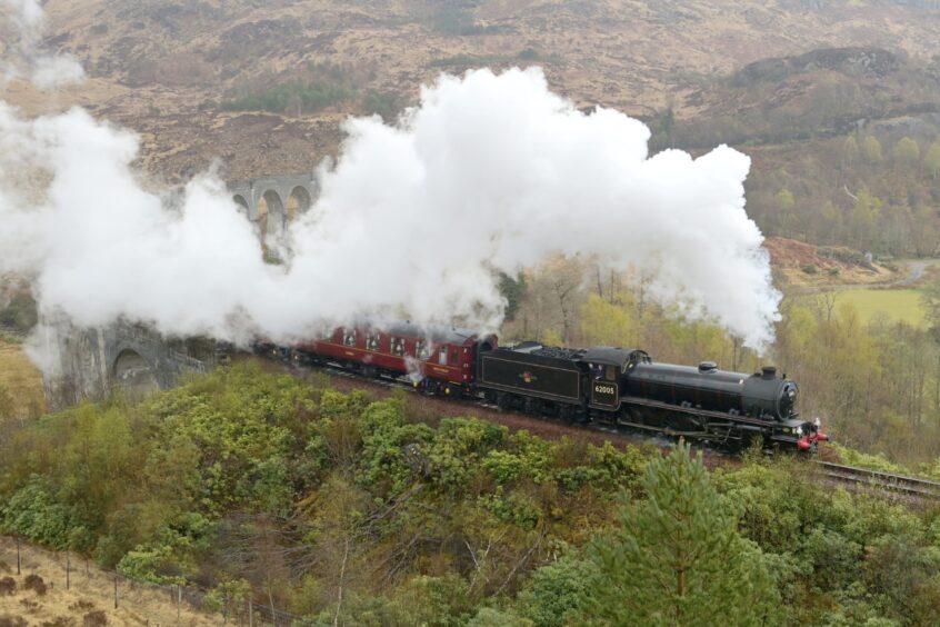 Jacobite steam locomotive 