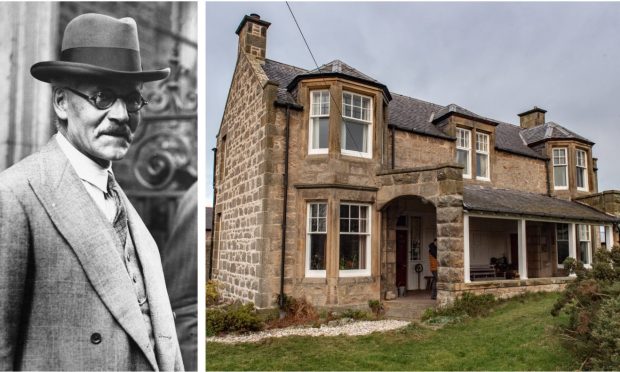 Collage of Ramsay MacDonald and his Lossiemouth home.