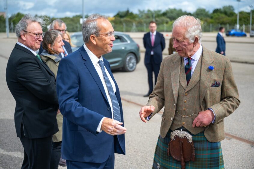 Mr MacGregor hosted The King at Port of Nigg earlier this year. 