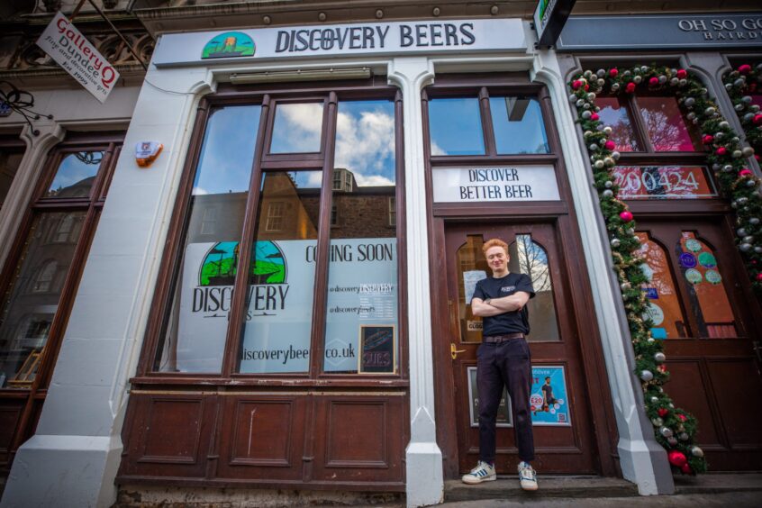 The exterior of Discovery Beers. 