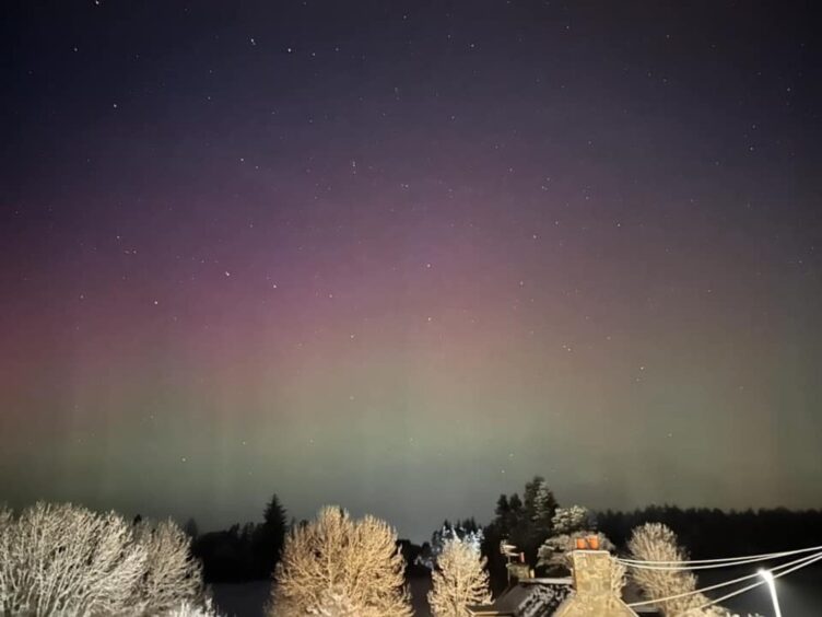 Northern lights in Archiestown 