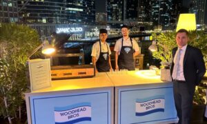 Woodhead Brothers’ trading manager Scott Bradley at the COP28 dinner in Dubai.
