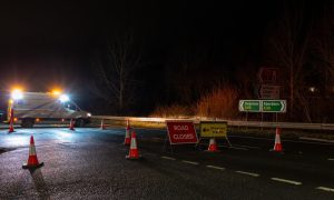 Road closure at Auldern