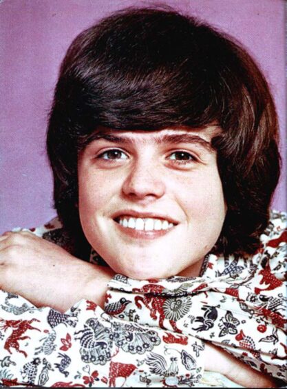 Chart-topping Donny Osmond in the early 1970s.