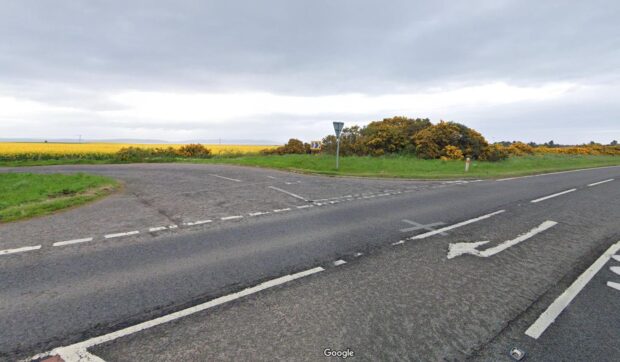 A junction on A96 where the Nairn driver crash happened