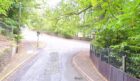 A Google Street View image of Merlewood Road, near to the junction with Drummond Crescent.